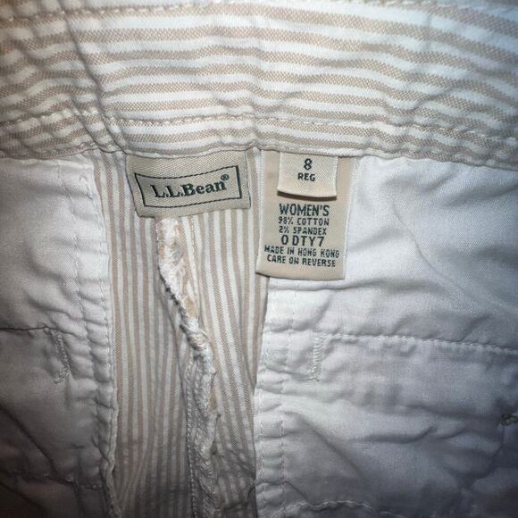 LL Bean womens size 8 striped cottagecore relaxed vintage Cottagecore ankle pant - Picture 5 of 7
